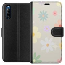 iSecrets - Plånboksfodral till Sony Xperia L4 med fejdande blommor