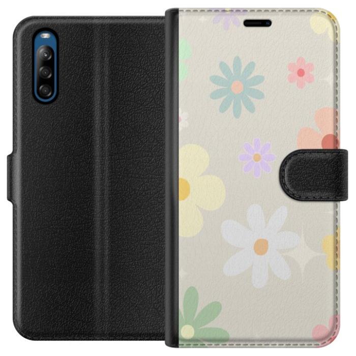 iSecrets - Plånboksfodral till Sony Xperia L4 med fejdande blommor