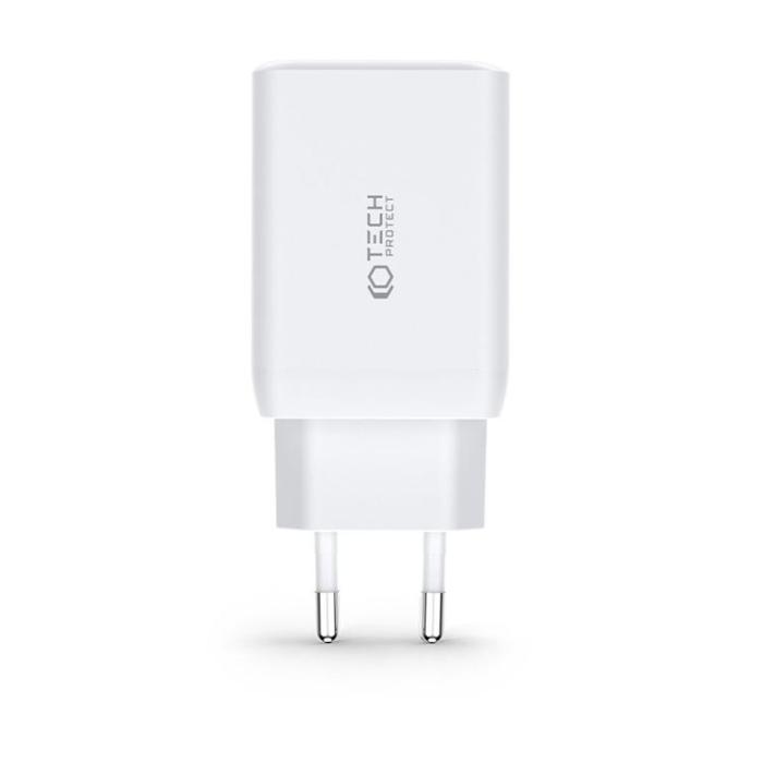 Tech-Protect - Tech-Protect 3-Port Väggladdare 30W - Vit
