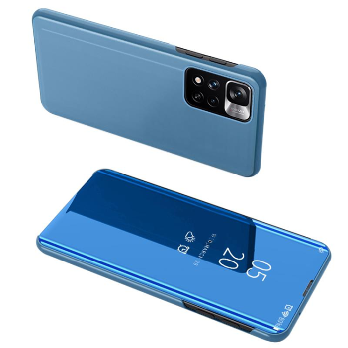 OEM - Xiaomi Redmi Note 11 Pro 4G/5G Mobilfodral Clear View - Blå