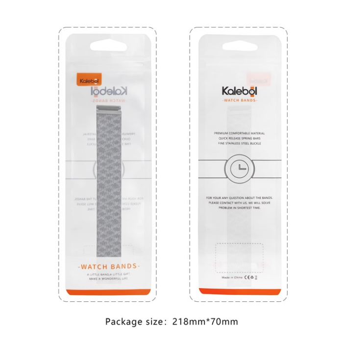 KALEBOL - Kalebol Whoop 4.0 Armband Cashmere Stretch Nylon - Svart/Grå