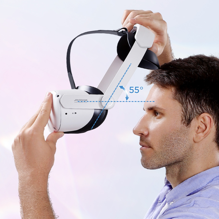 UTGATT1 - Joyroom Justerbart huvudband for Oculus Quest 2 - Vit