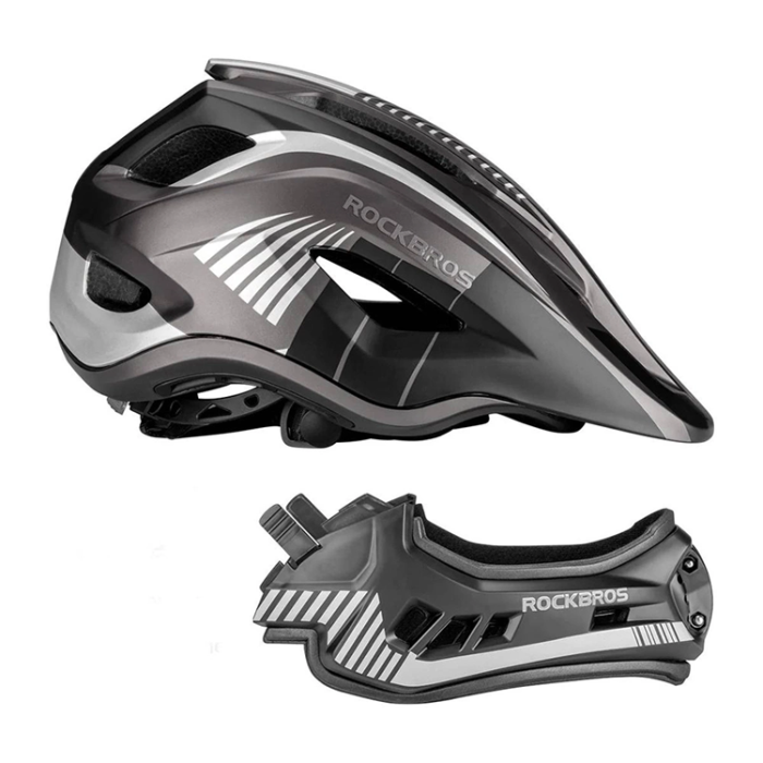 Rockbros - Rockbros Cykelhjälm Med Detachable Visor S - Grå
