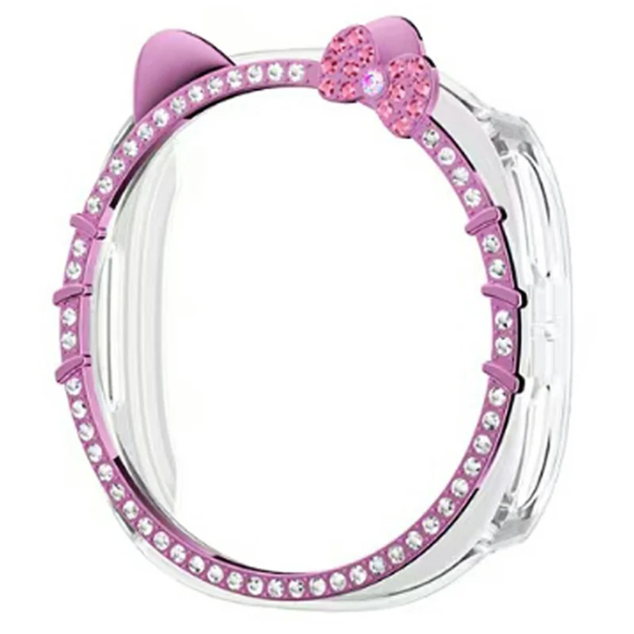A-One Brand - Galaxy Watch 8 (40mm) Skal Cat Ear Decor Hollow PC - Rosa