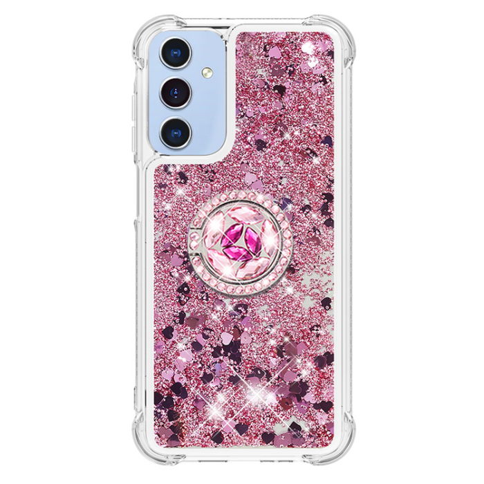 A-One Brand - Galaxy A17/A26 Mobilskal Kickstand Quicksand TPU - Roséguld