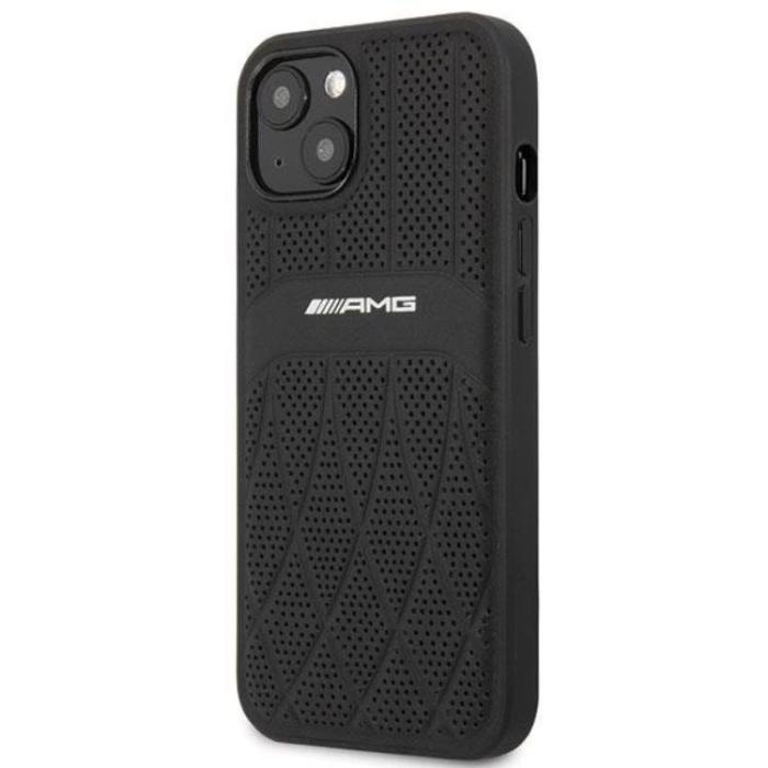 Mercedes - AMG iPhone 13 Mobilskal Magsafe Läder Curved Lines