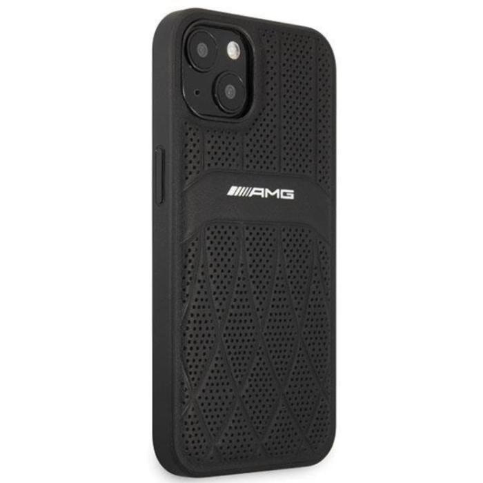 Mercedes - AMG iPhone 13 Mobilskal Magsafe Läder Curved Lines