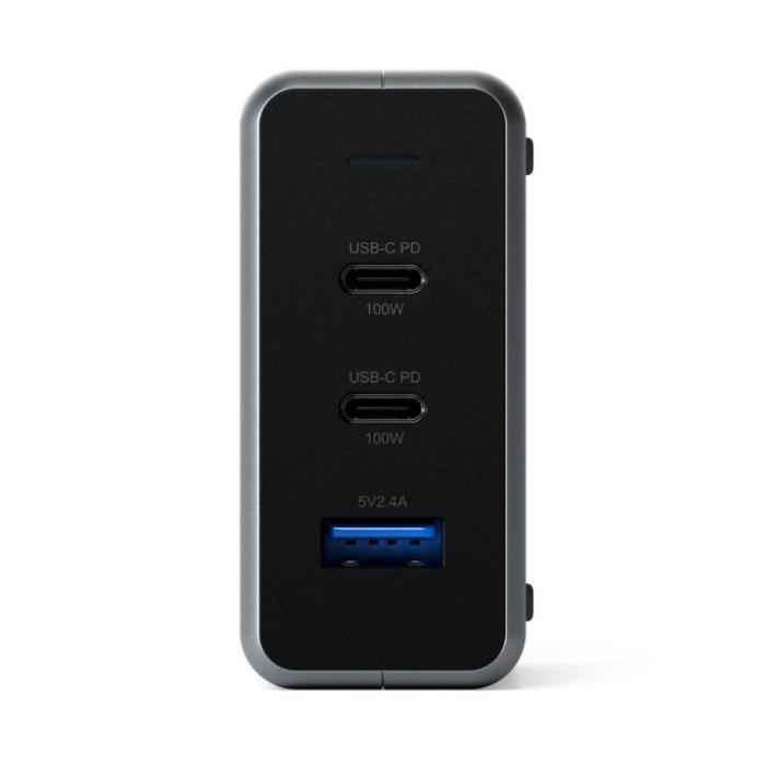 Satechi - Satechi 100W GaN PD-reseladdare med dubbla USB-C och USB-A-uttag