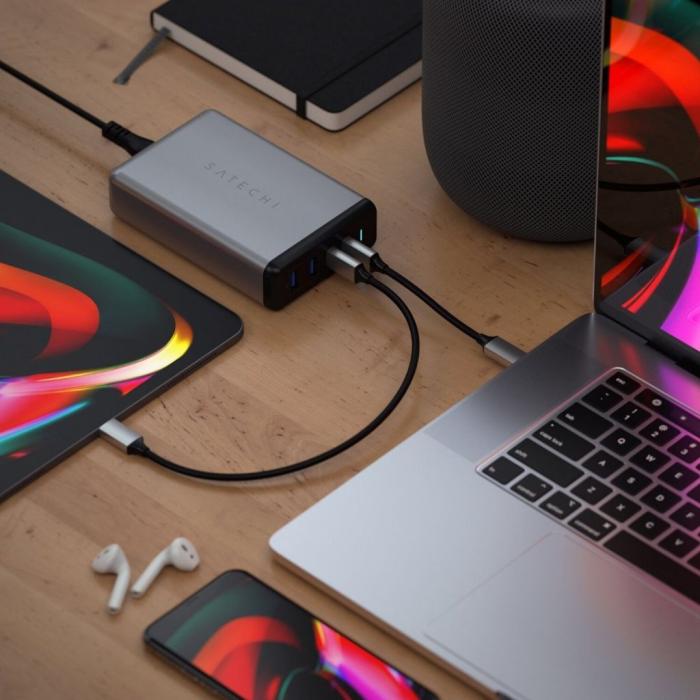 Satechi - Satechi 108W PD reseladdare med dubbla USB-C och USB-A uttag