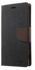 Mercury - Mercury Fancy Diary Plånboksfodral till HTC One (M7) -Svart/Brun