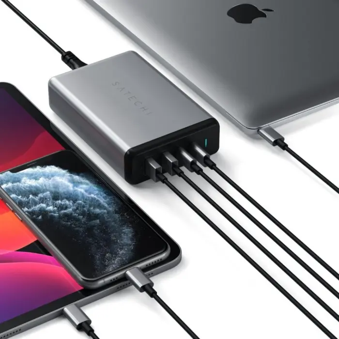 Satechi - Satechi 108W PD reseladdare med dubbla USB-C och USB-A uttag