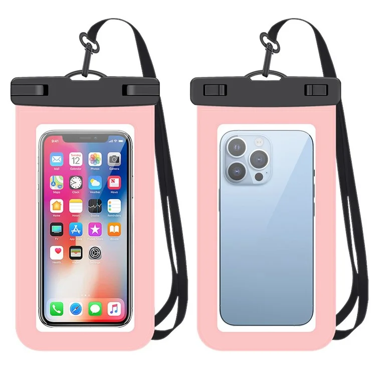 Vattentät Mobilfodral max 7.2"""" IPX8 HF-17 - Ljusrosa | 2353 | AlltMobil