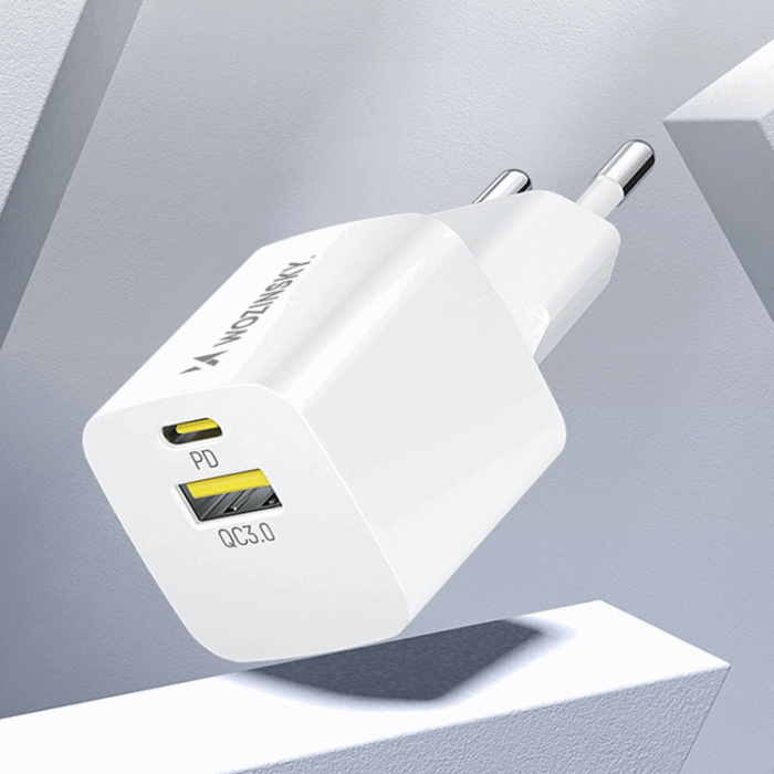 Wozinsky - Wozinsky Väggladdare GaN USB-A/USB-C 33W - Vit