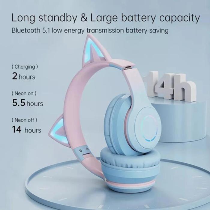 OEM - Over-Ear Hörlurar för Barn med Mic Justerbara Fällbara BT029C