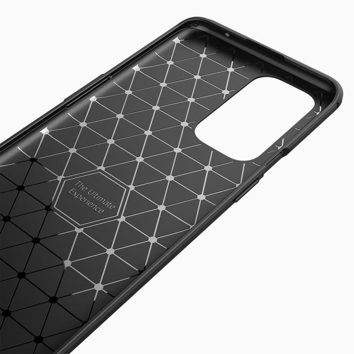 A-One Brand - Carbon Brushed Mobilskal till Oneplus 9 Pro - Svart