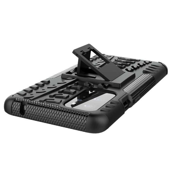 A-One Brand - Tyre Kick-Stand Mobilskal till Oneplus 9 Pro - Svart