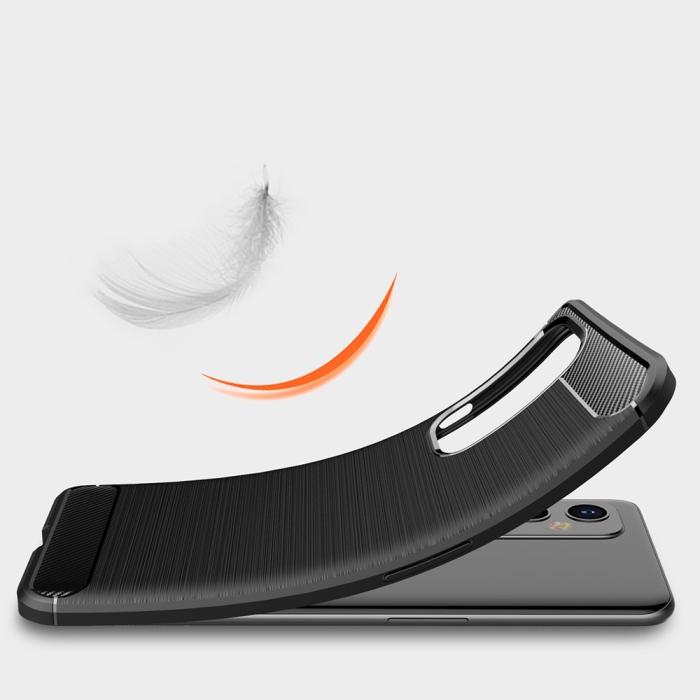 A-One Brand - Carbon Fiber Mobilskal till Oneplus 9 - Svart