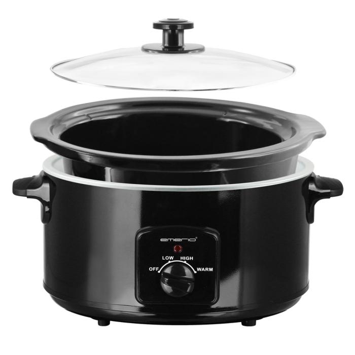 UTGATT5 - EMERIO Slowcooker 4,5l Svart Manuell
