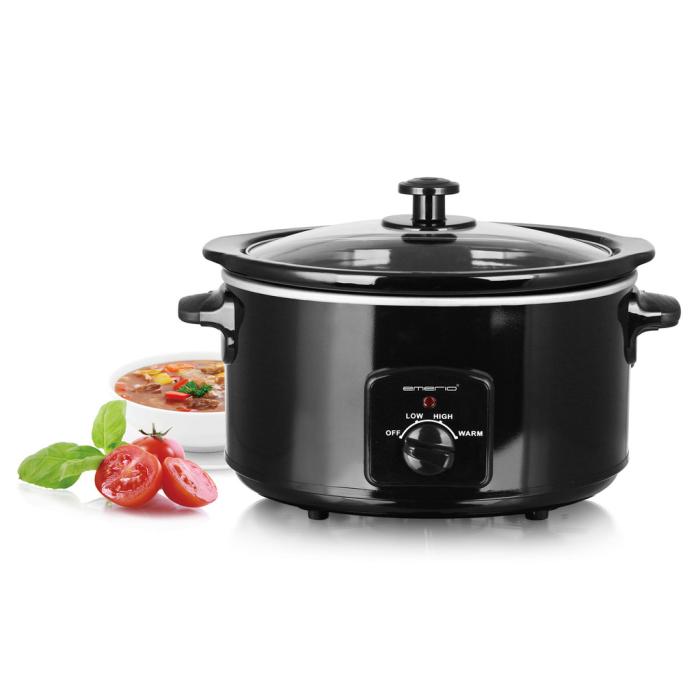 UTGATT5 - EMERIO Slowcooker 4,5l Svart Manuell