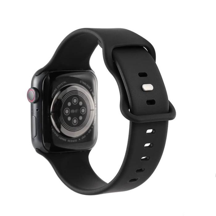 GEAR - GEAR Apple Watch 4/5/6/7/8/SE (42/44/45mm) Silikon Armband - Svart