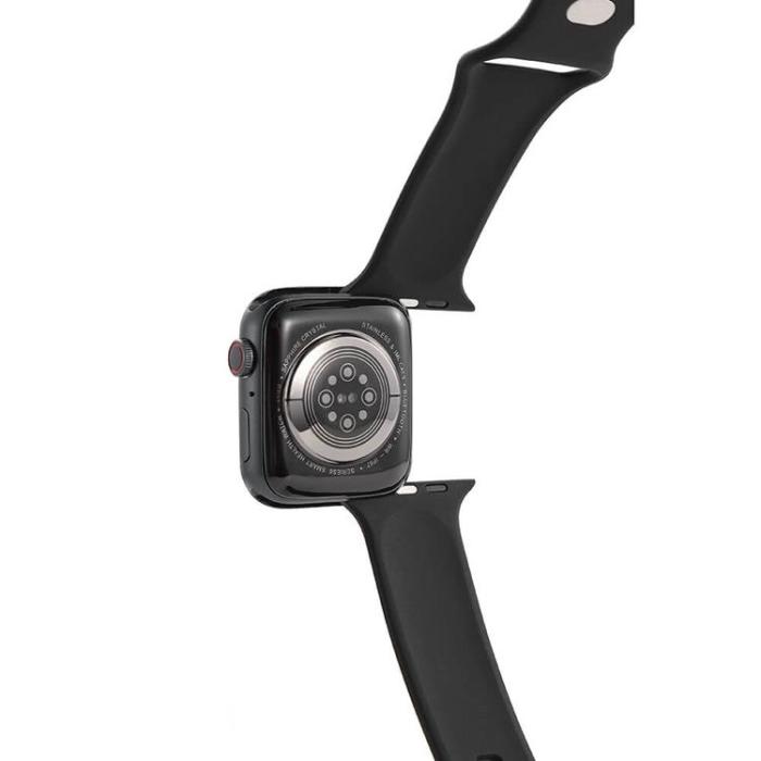 GEAR - GEAR Apple Watch 4/5/6/7/8/SE (42/44/45mm) Silikon Armband - Svart