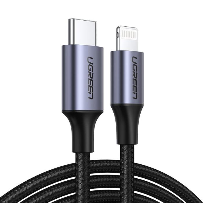 UTGATT4 - UGreen MFI USB-C lightning Kabel 3 A 480 Mbps 1 m Grön
