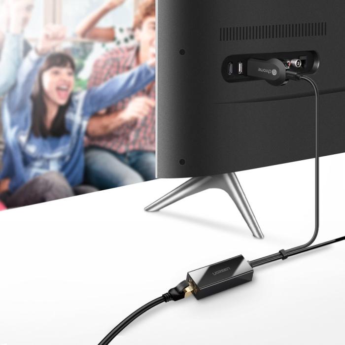 Ugreen - Ugreen network adapter USB 100Mbps 1m Kabel Svart