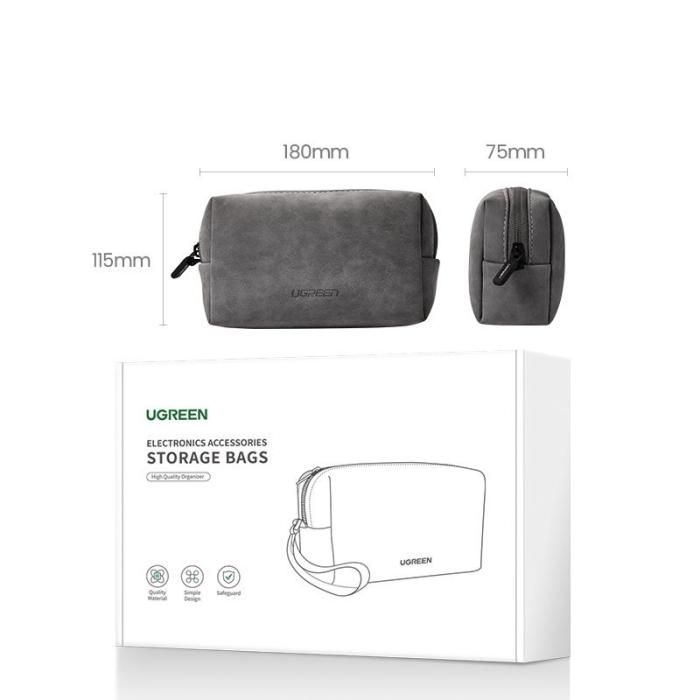 UTGATT5 - UGreen Self-supporting TPU beautician receipt package Grå