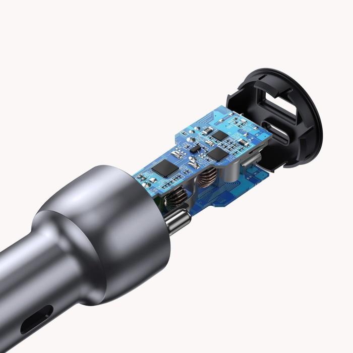 Ugreen - Ugreen snabb Billaddare USB/USB-C 3.0 36 W 3 A Grå