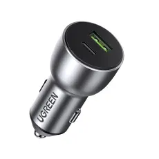 Ugreen - Ugreen snabb Billaddare USB/USB-C 3.0 36 W 3 A Grå