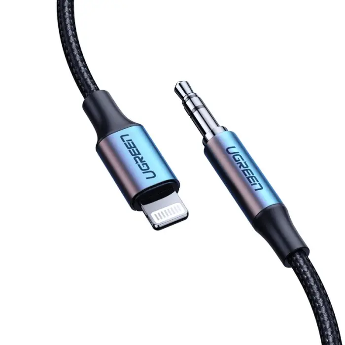 Ugreen - Ugreen MFI lightning 3,5 mm mini jack audio Kabel AUX Grå