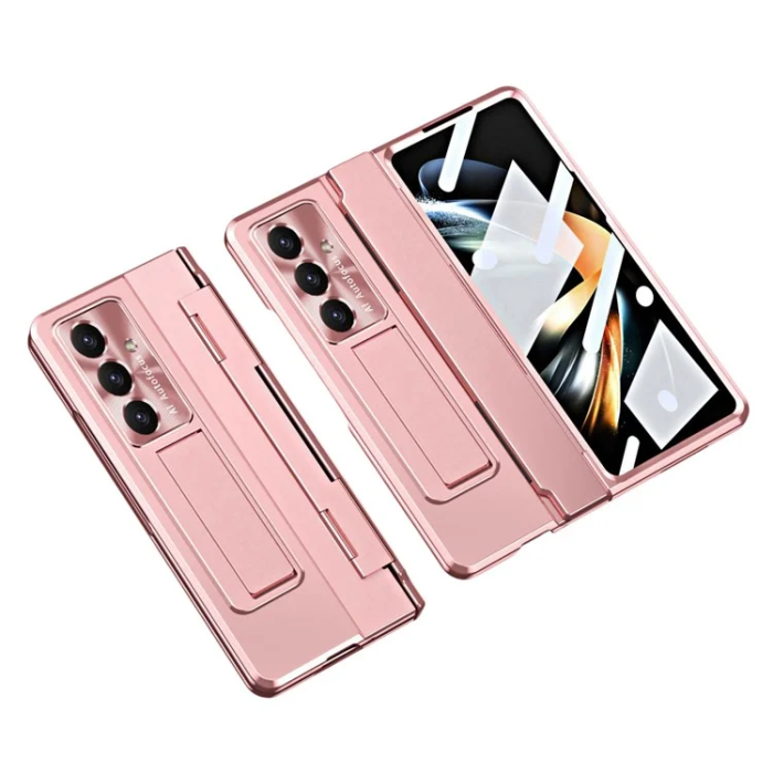 A-One Brand - Galaxy Z Fold 7 5G Mobilskal med Skärmskydd Hinge - Rosa