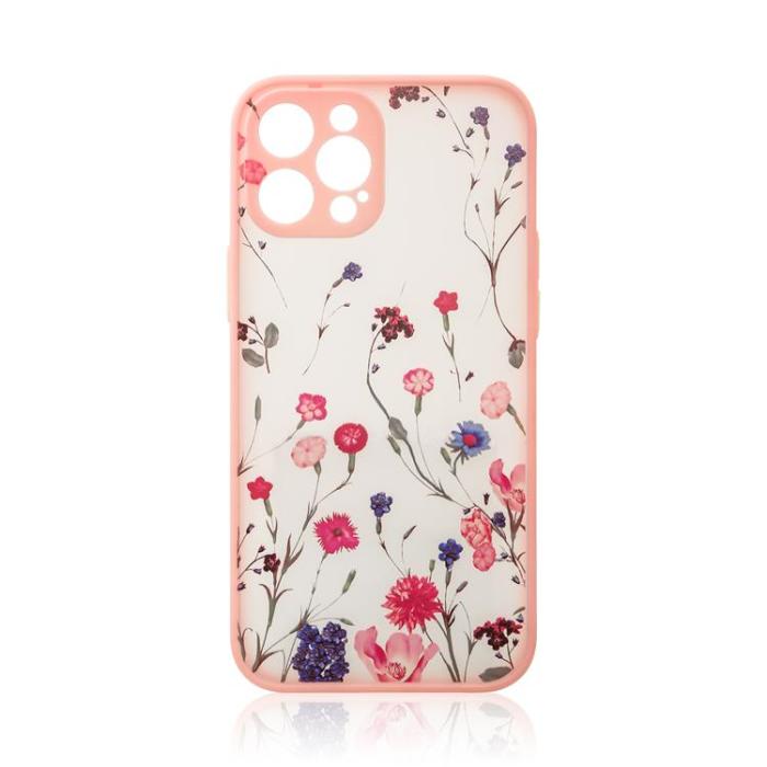 OEM - iPhone 13 Pro Max Skal Design Floral - Rosa
