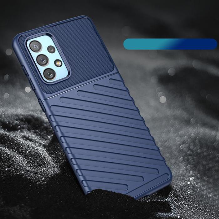 OEM - Galaxy A73 Thunder Flexible Skal - Blå