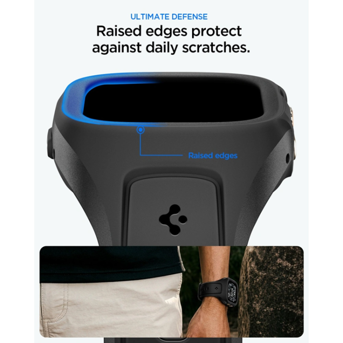 Spigen - Spigen Armband För Apple Watch Ultra (49mm) Liquid Air Pro - Svart