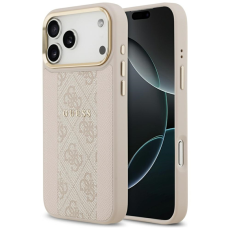 Guess - Guess iPhone 17 Pro Max Mobilskal Magsafe Stripe - Rosa
