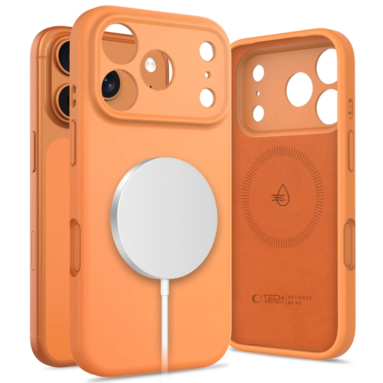 Tech-Protect Mobilskal till iPhone 17 Pro Max Magsafe Silikon - Cosmic Orange | 2353 | AlltMobil