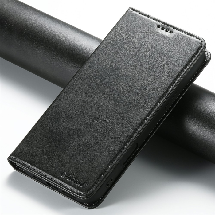 SUTENI - SUTENI iPhone 17 Plånboksfodral PU Läder - Svart
