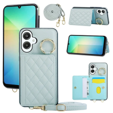 A-One Brand - Galaxy A06 4G/5G Mobilskal Korthållare Kickstand Rhombus - Blå