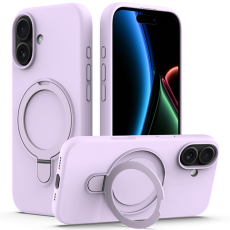 A-One Brand - iPhone 17 Mobiskal MagSafe Kickstand PC + Silikon - Lila