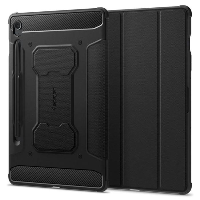 UTGATT - Spigen Galaxy Tab S9 FE Fodral Rugged Armor Pro - Svart