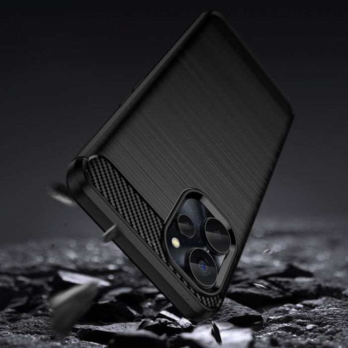 OEM - Realme 10 5G/9i 5G Skal Carbon Silicone Flexible - Svart