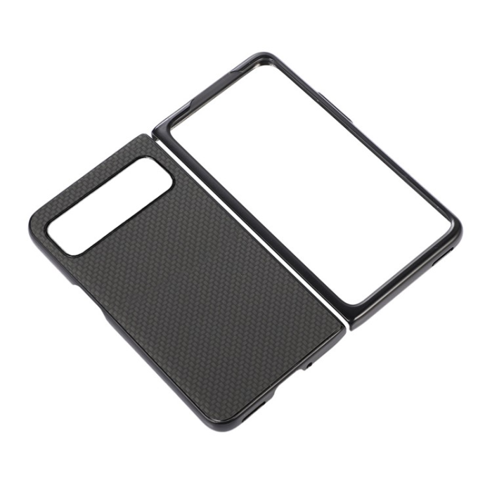 OEM - Google Pixel Fold Mobilskal Carbon Fiber PU-Läder - Svart