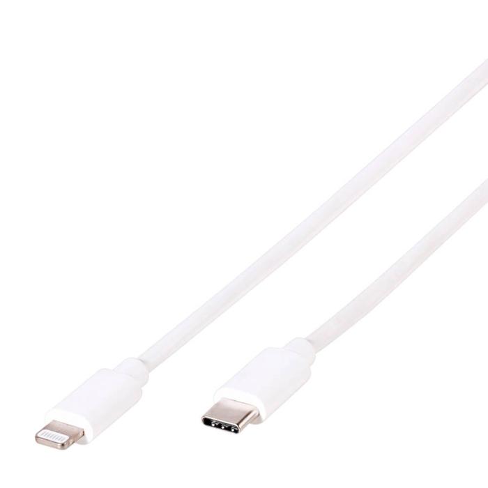 UTGATT1 - Vivanco USB-C Lightning kabel MFI 1.2m - Vit