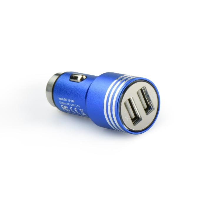 UTGATT1 - Billaddare QWE CC-DAQ02 Aluminium 2xUSB 3,1A