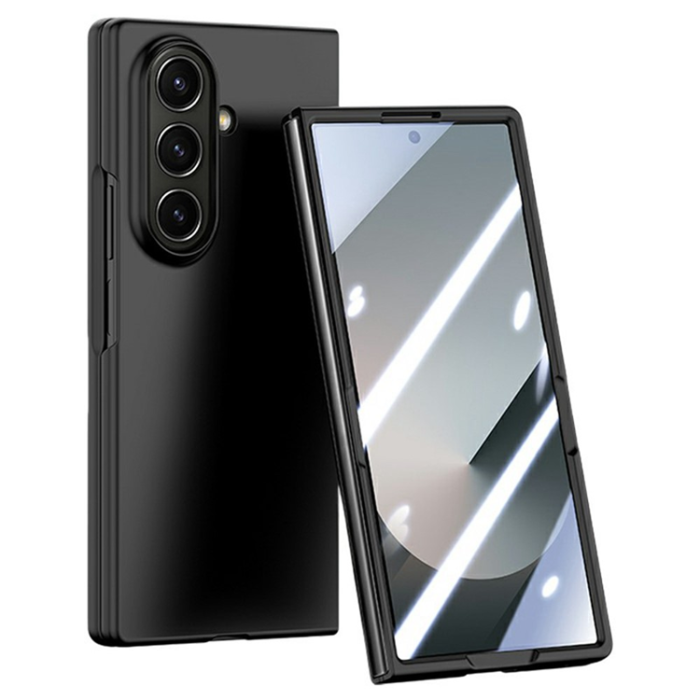 A-One Brand - Galaxy Z Fold 7 5G Mobilskal Stort Fönster Hård PC - Svart
