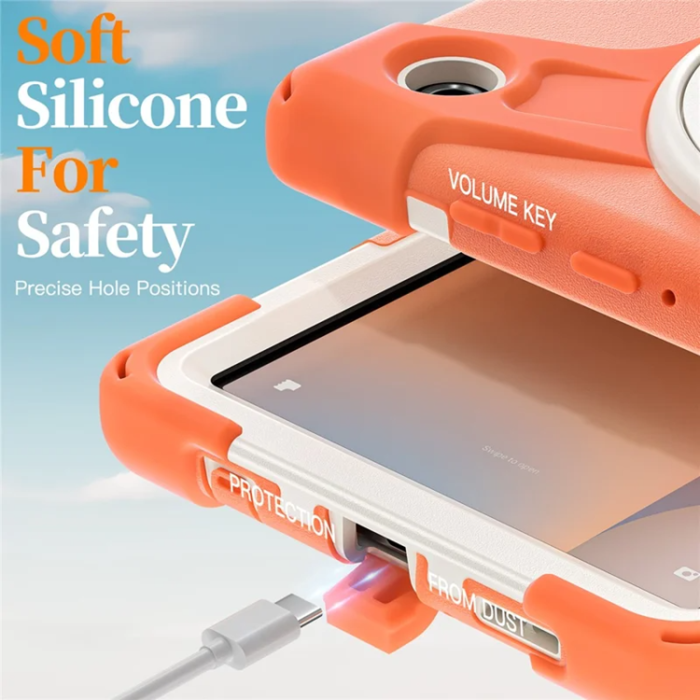 A-One Brand - Galaxy Tab A11 Mobilskal Kickstand Silikon Axelrem