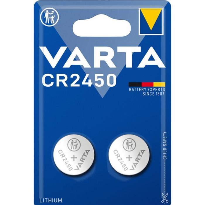 VARTA - Varta 2-pack CR2450 Lithium Knappcellsbatteri 3V