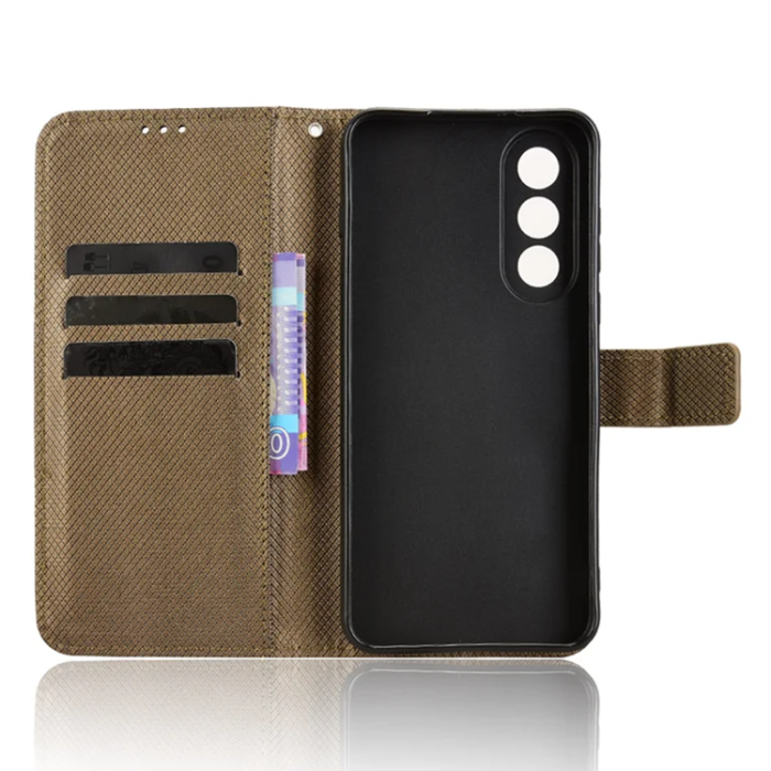 A-One Brand - OnePlus Nord 5 Plånboksfodral Diamond Texture - Brun