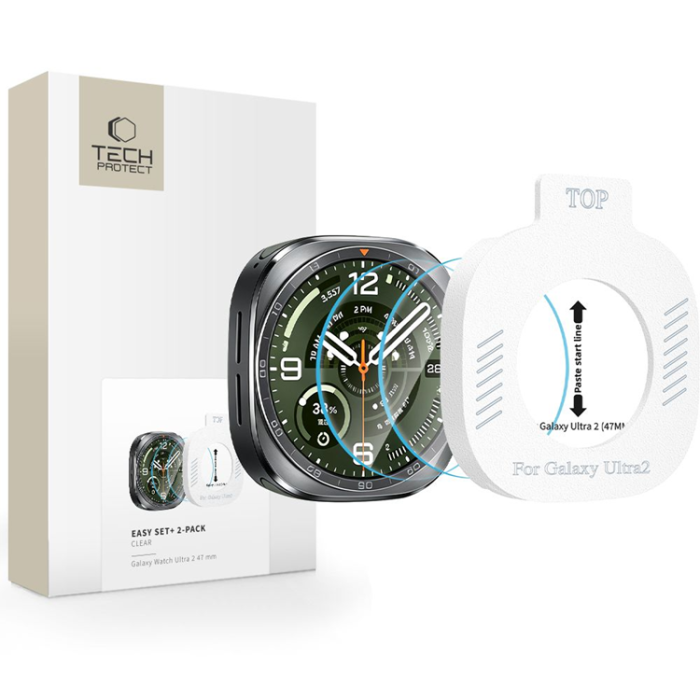 Tech-Protect - [2-Pack] Tech-Protect Härdat Glas Skärmskydd För Galaxy Watch Ultra 2 (47mm)